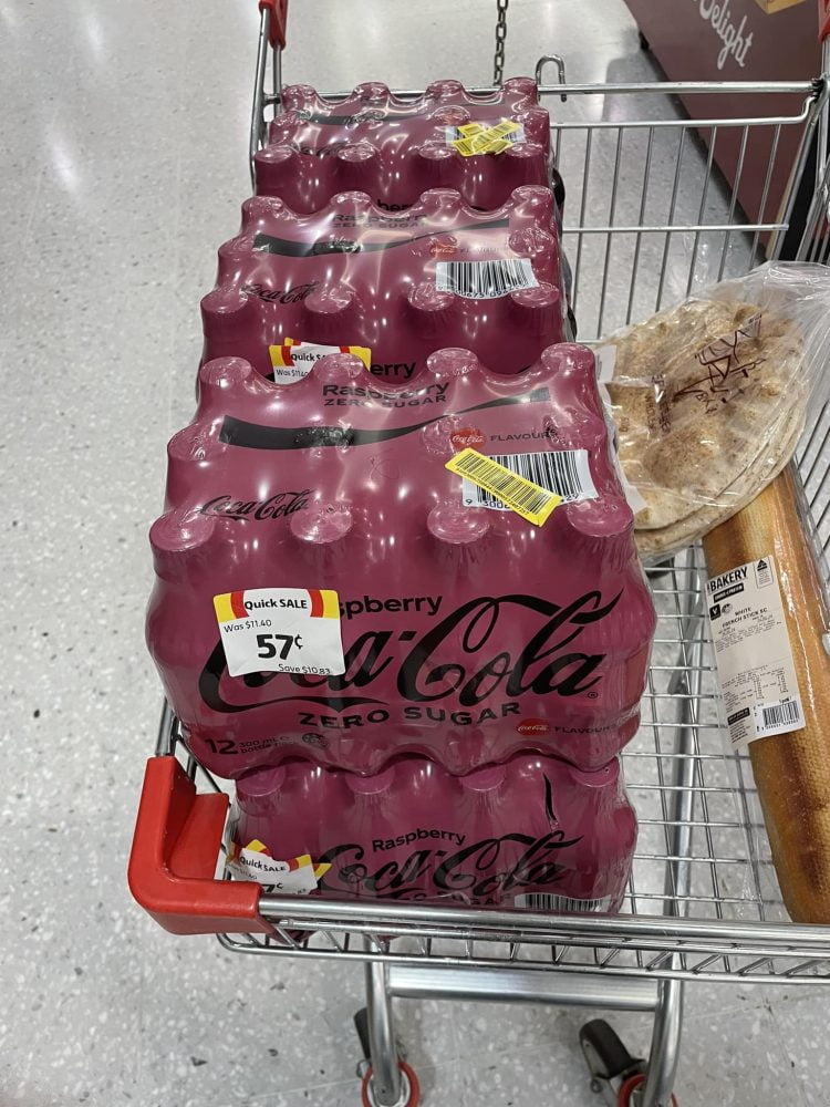 Raspberry Coke Quick Sale from Coles