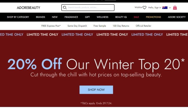 Adore Beauty Specials