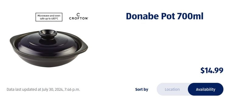 Aldi Donabe Pot special