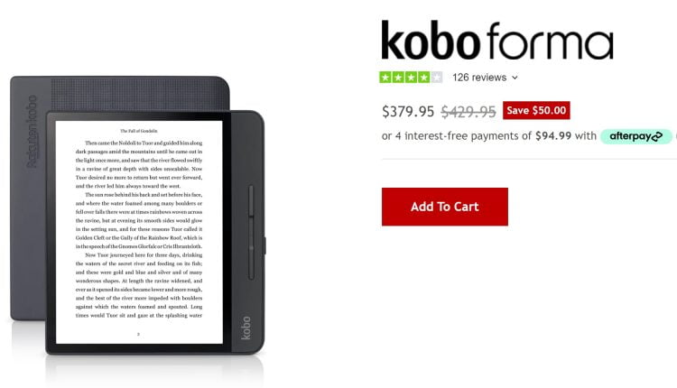 Kobo Forma now on special