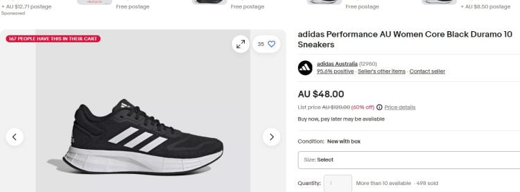 adidas performance black duramo special