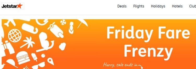 Jetstar: Friday Fare Frenzy flights from $44