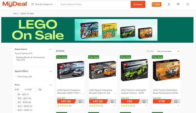 MyDeal Lego Sale