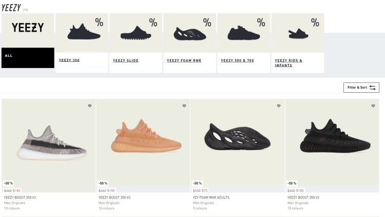 Yeezy shoes on sale