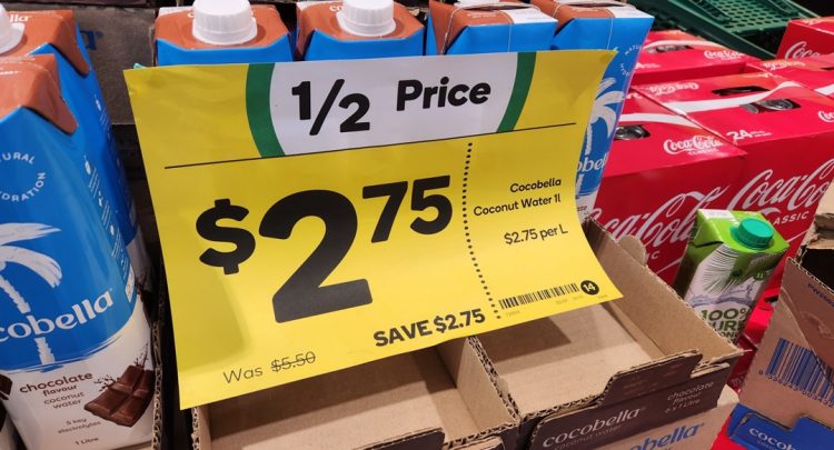 Woolworths: Cocobella Coconut Water $2.75