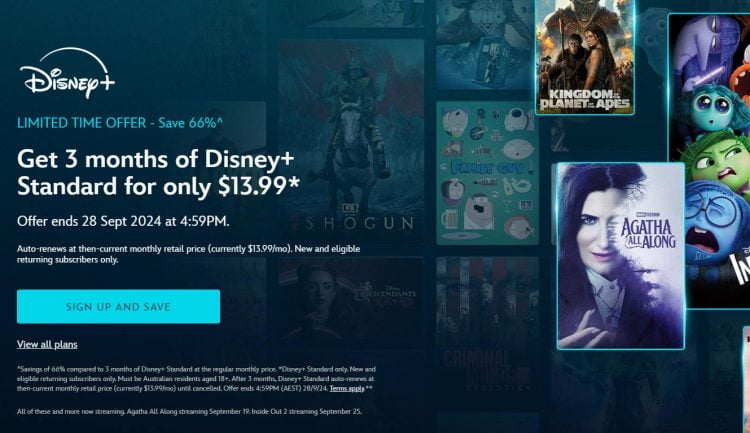 Disney Plus: Get 3 months for $13.99
