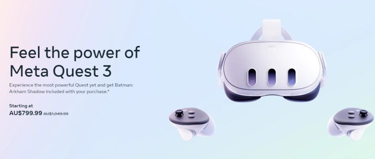 Meta: Meta Quest 3 512GB VR Headset now $799.99
