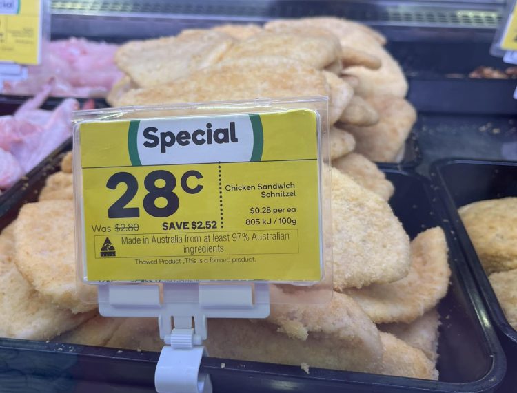 Woolies Schnitzel
