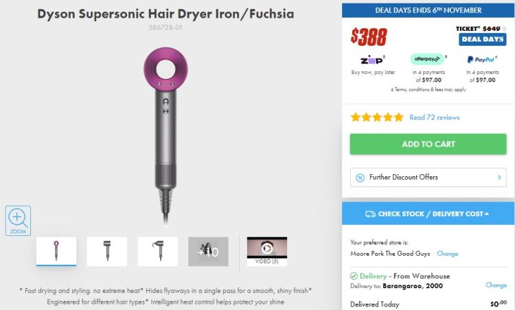 Dyson Supersonic Hair Dryer Best Price