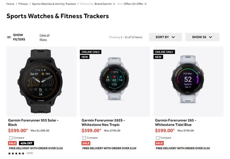Rebel Sport: get 45% off Garmin Forerunner 955 Solar now $599