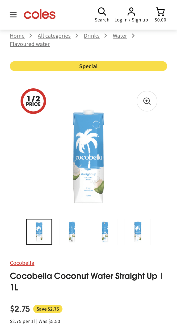 Cocobella Half Price