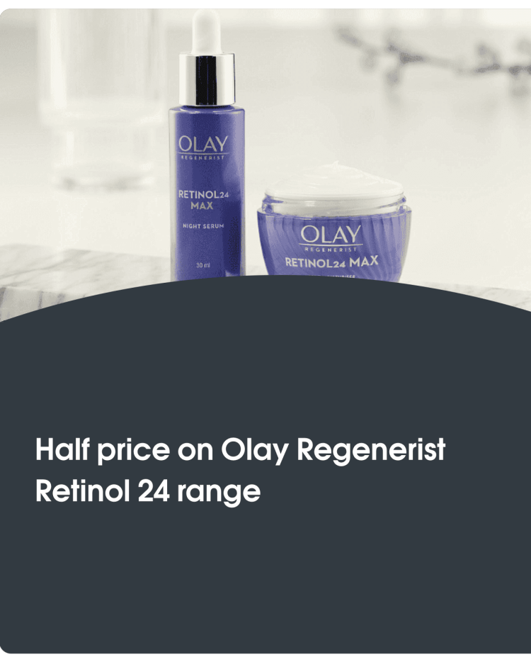 Coles: Olay Regenerist Retinol 24 Range Half Price