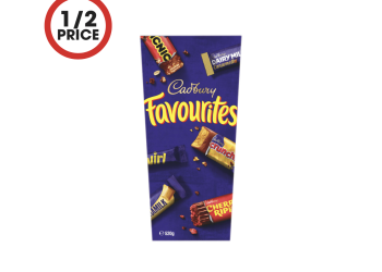 Coles: Cadbury Favourites Box 520g $11