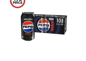 Coles: Pepsi Max No Sugar Cola Cans 10 pack 375ml $9