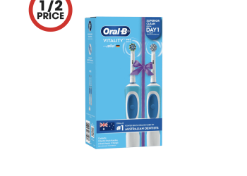 Coles: Oral B Vitality Electric Toothbrush Twin Pack $45