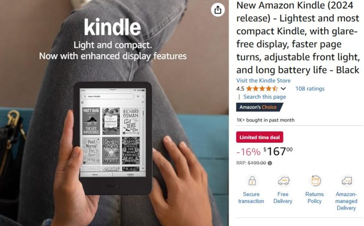 Amazon Kindle 2024 deals