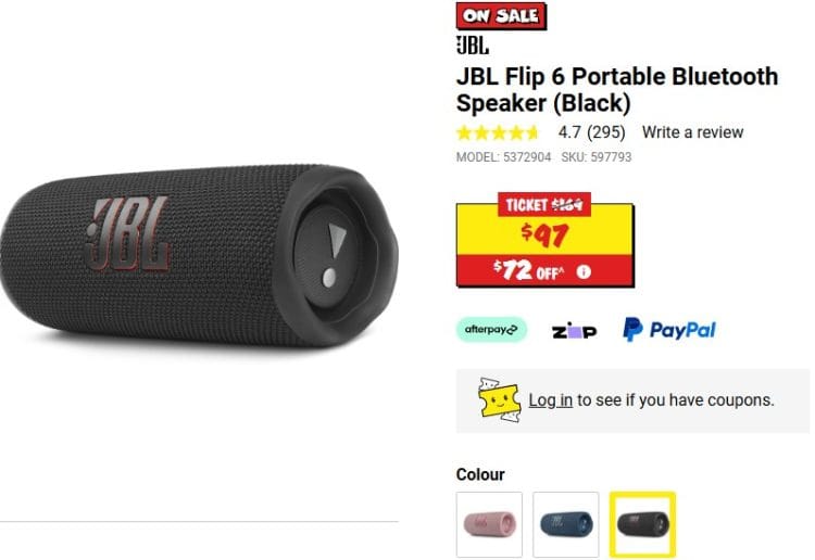 JBL Flip 6 JB Hi-Fi