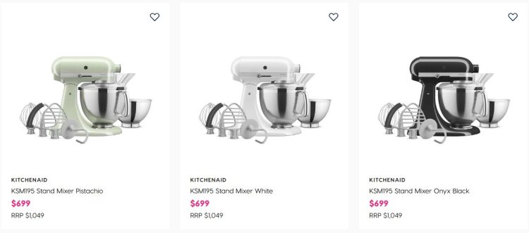 Peter’s of Kensington: KitchenAid KSM195 Stand Mixer $699