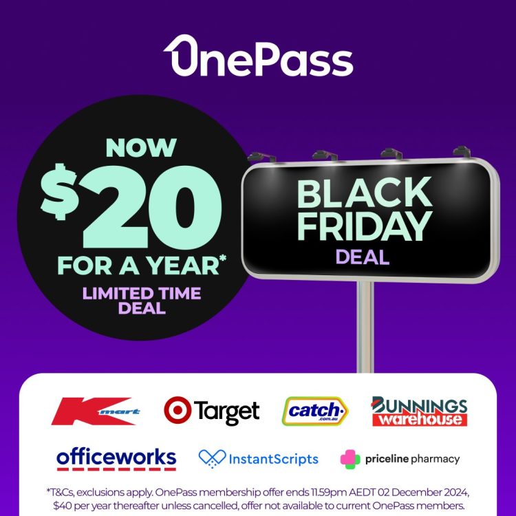 Onepass Black Friday