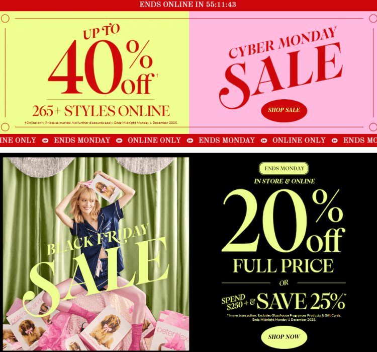 Peter Alexander Black Friday 2025