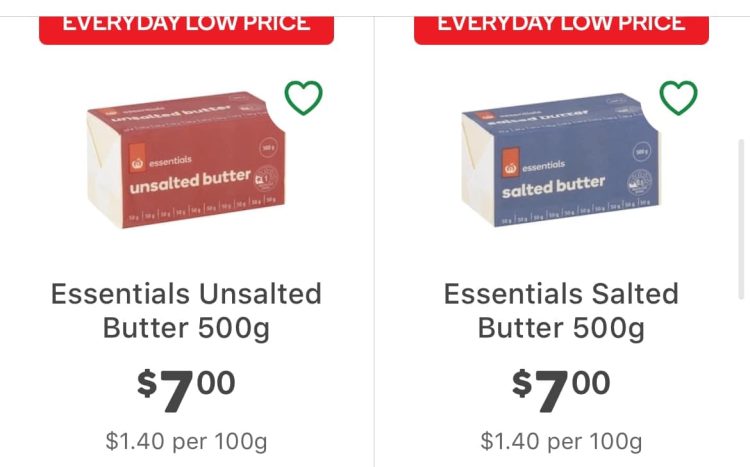 Woolworths Essential Butter