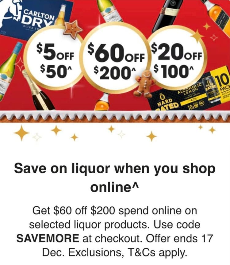 Coles Liquor coupon code