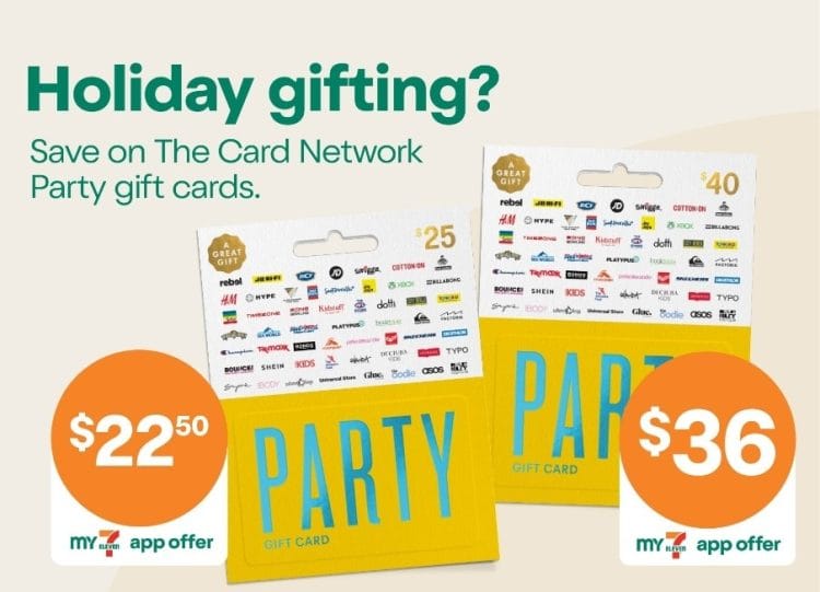 7-Eleven: TCN Party Gift Cards 10% off