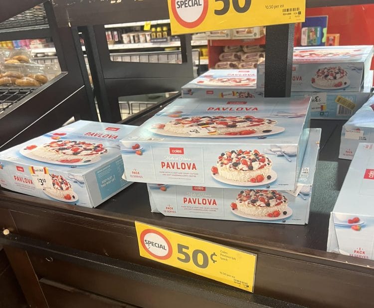 Coles Pavlova Markdown