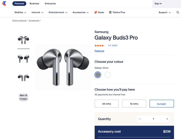 Galaxy Buds 3 Pro Tesltra discount