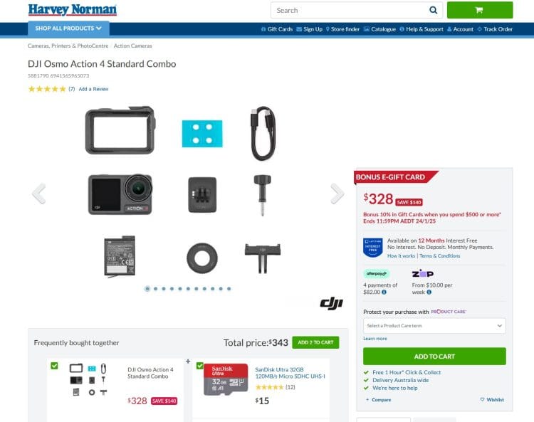 Harvey Norman DJI Osmo Action 4