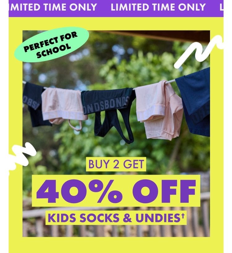 Bonds Buy 2 get 40% off