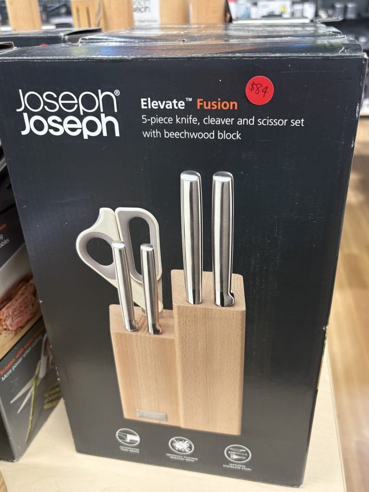 Myer (Sydney): Joseph Joseph Elevate Fusion 5pc Knife and Scissor Block Set now $84