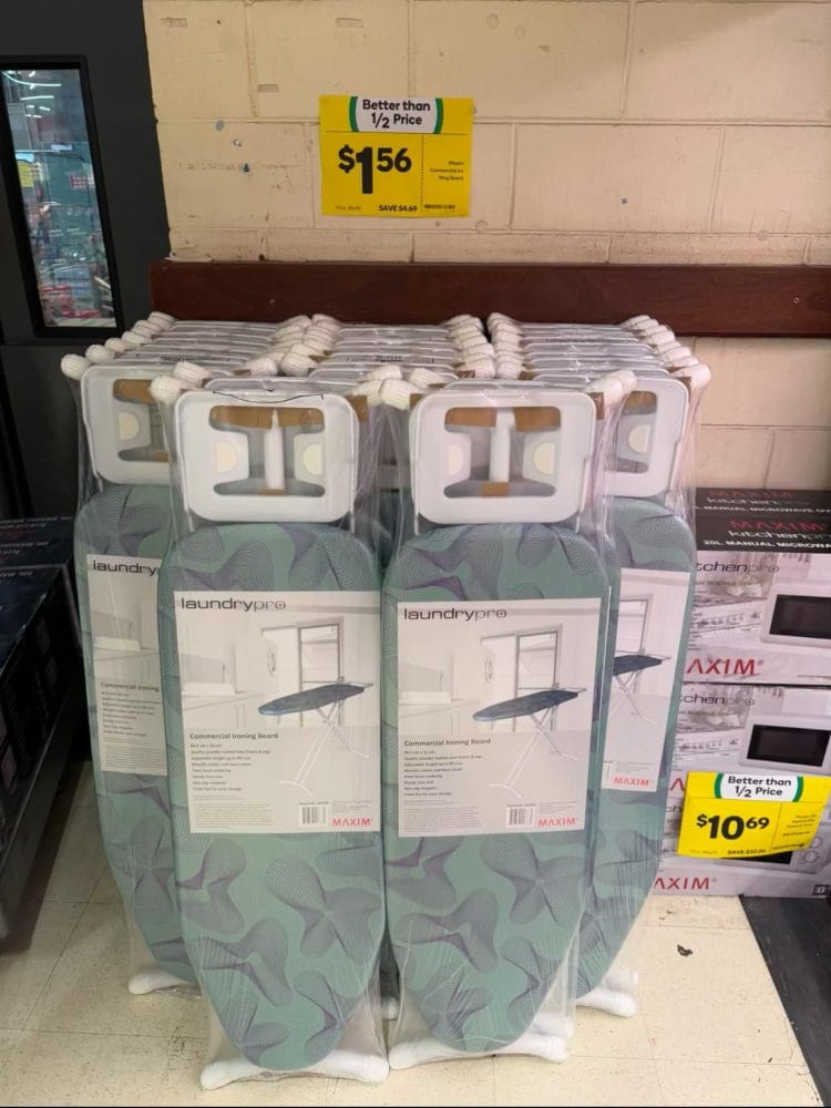 Woolworths (Bowen): Ironing Boards on special for $1.56