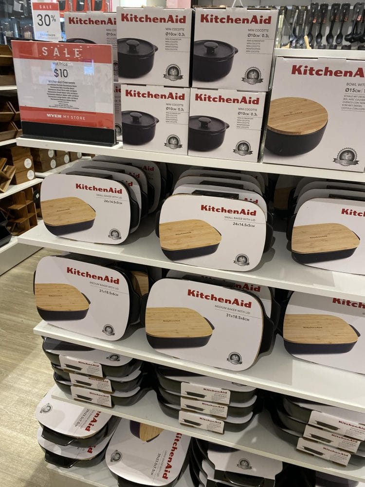 Myer: KitchenAid Overnware on sale for $10