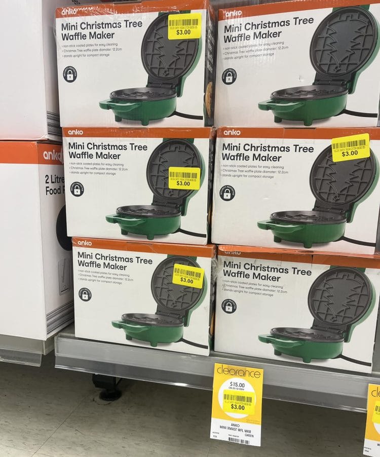 Kmart Christmas Waffle Maker