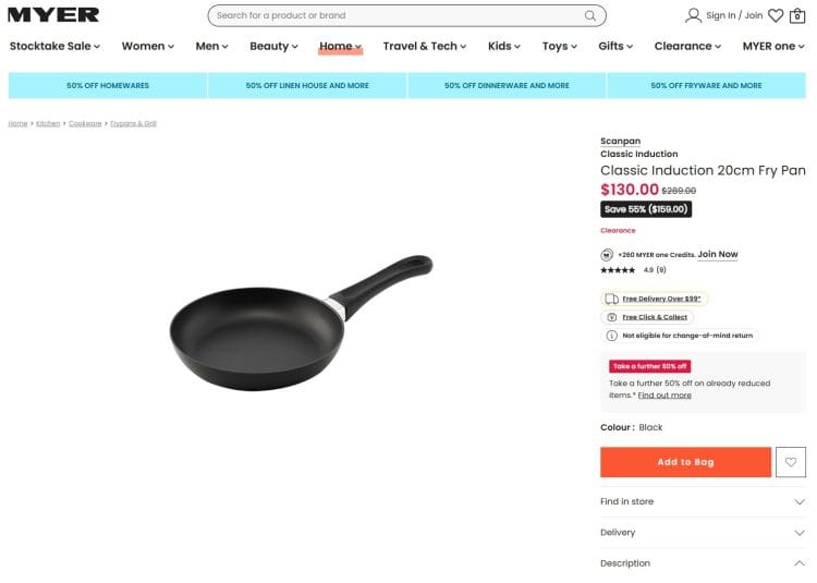 Scanpan Classic Induction at Myer