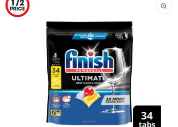 Coles: Finish Ultimate 34 Pk Dishwashing Tablets Half Price – $20