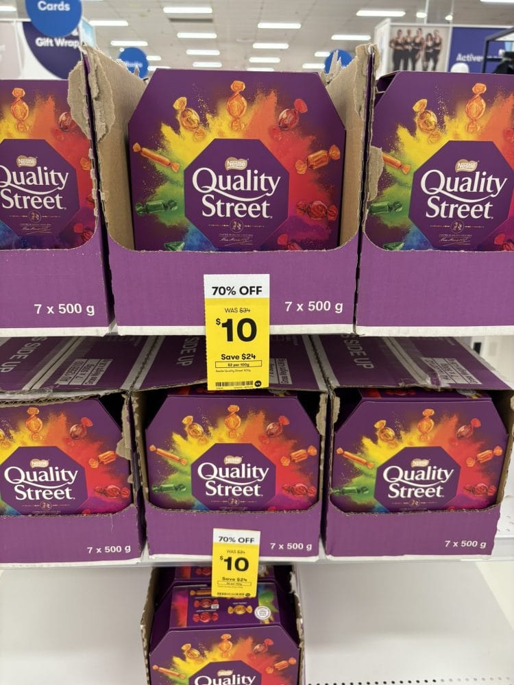 Big W (Macquarie Centre): Quality Street, was $34 now $10