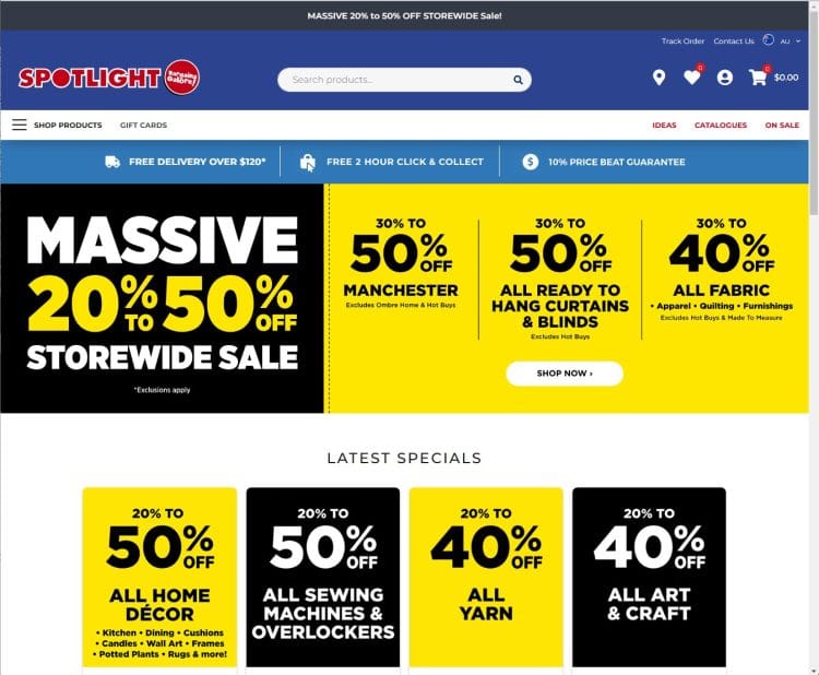 Spotlight: 20-50% Off Storewide Sale