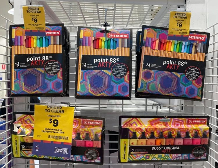Officeworks (Morayfield): Stabilo 4mm Fineliner 24pk, now $9