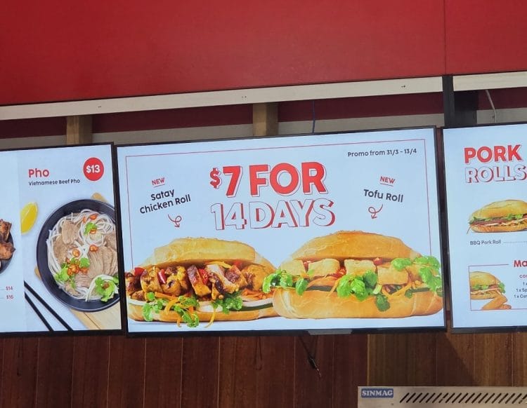 Destination Rolls: $7 Satay Chicken Roll or Tofu Roll