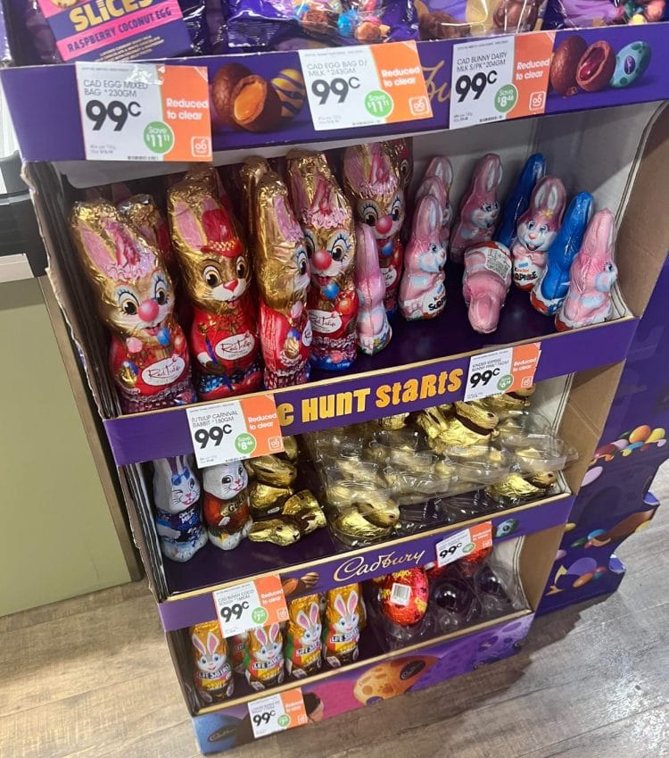 IGA (East Perth): Easter chocolate markdown to 99c