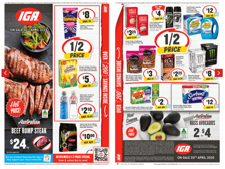 Supamart IGA Weekly Catalogue: On Sale This Week (30 Apr 2025)