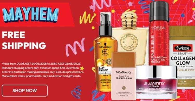 Chemist Warehouse: Free shipping for orders over $70