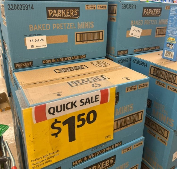 Coles (Toormina): Parker’s Baked Pretzel Minis $1.50 Quick Sale