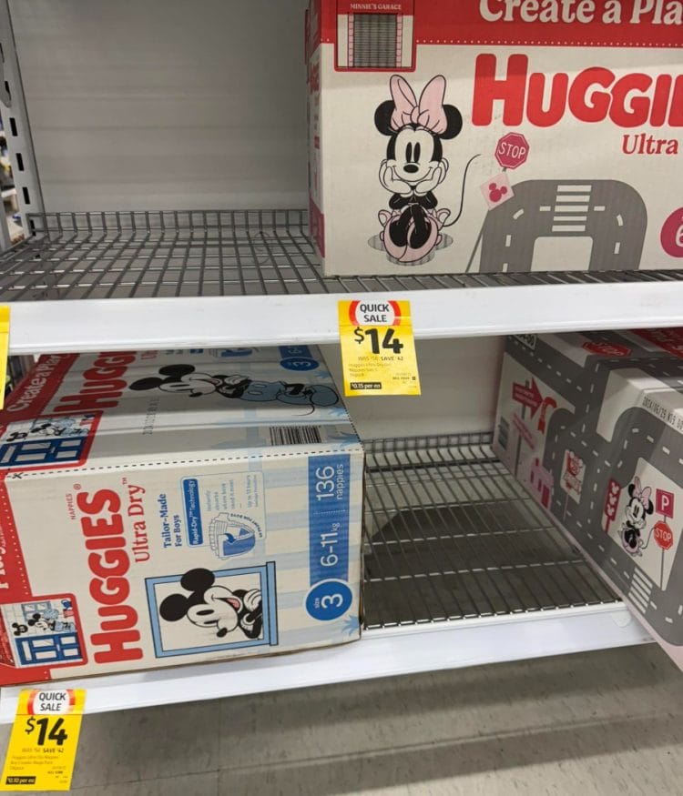 Coles (Baldivis): Huggies Ultra Dry Nappies $14