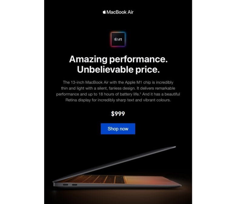 Big W: MacBook Air M1 256GB $999