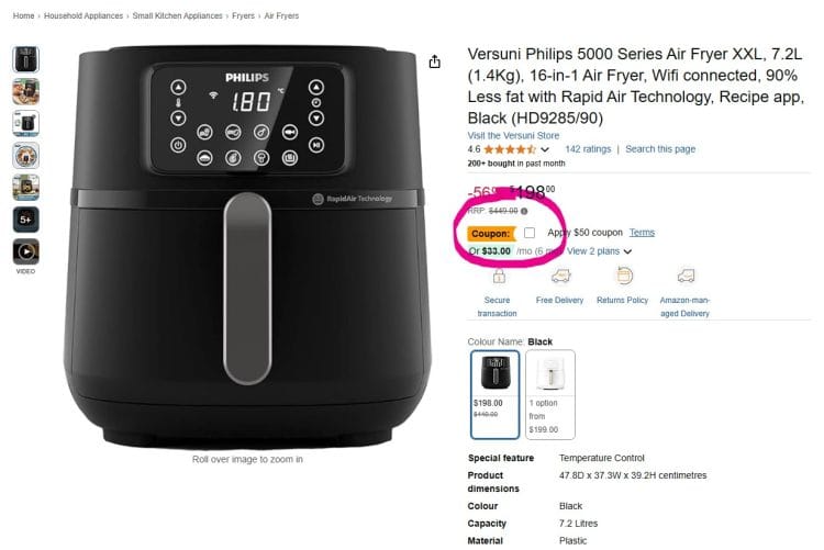 Amazon: Philips 5000 Series Air Fryer XXL down to $148