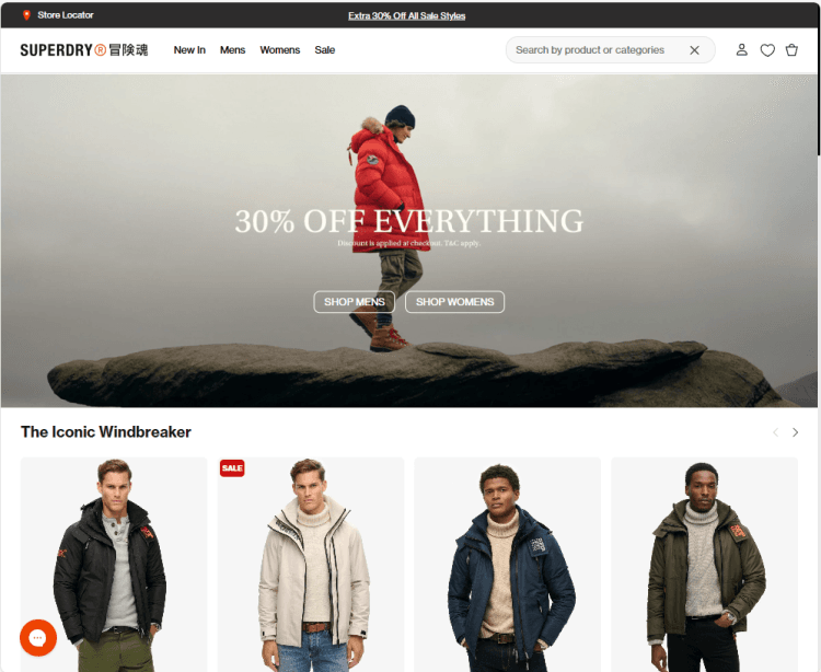 Superdry: (Extra) 30% off Everything