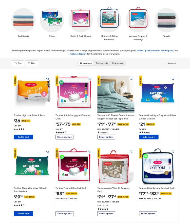 Big W: 40% off on selected Tontine bedding and Towels